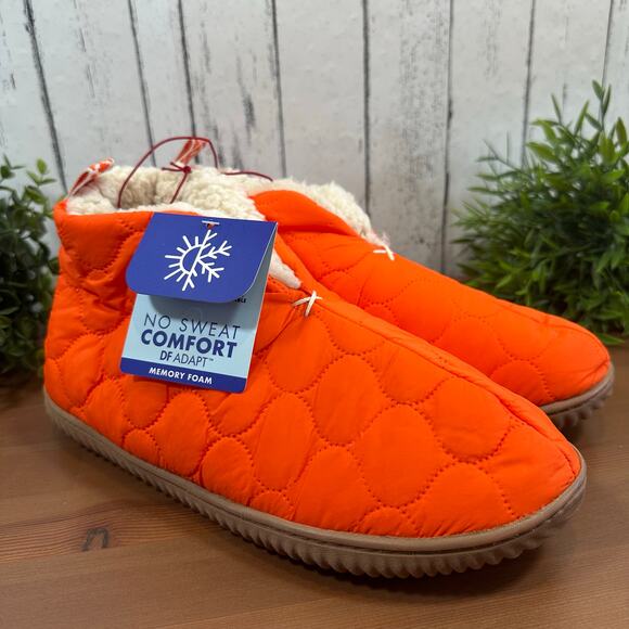 Dearfoams Men's Warm Up Bootie House Shoe Boot Slipper Size M (9/10) - Picture 3 of 8